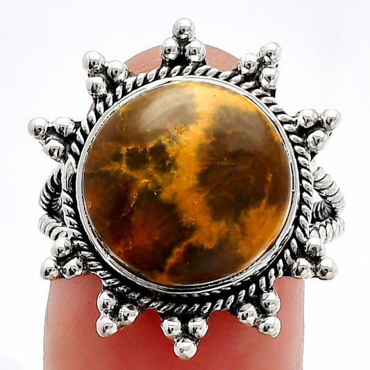 Natural Ocean Jasper - Madagascar Ring size-8 R-1234 SDR228576