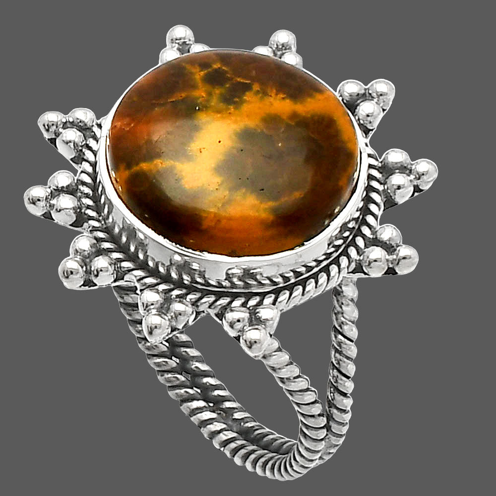 Natural Ocean Jasper - Madagascar Ring size-8 R-1234 SDR228576