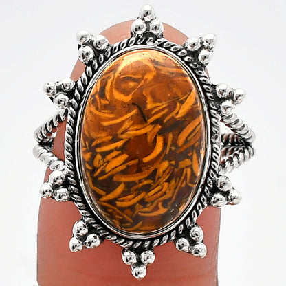 Coquina Fossil Jasper - India Ring size-9 R-1234 SDR228587