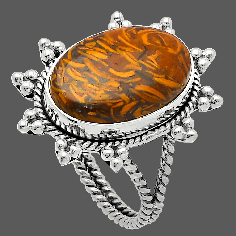 Coquina Fossil Jasper - India Ring size-9 R-1234 SDR228587