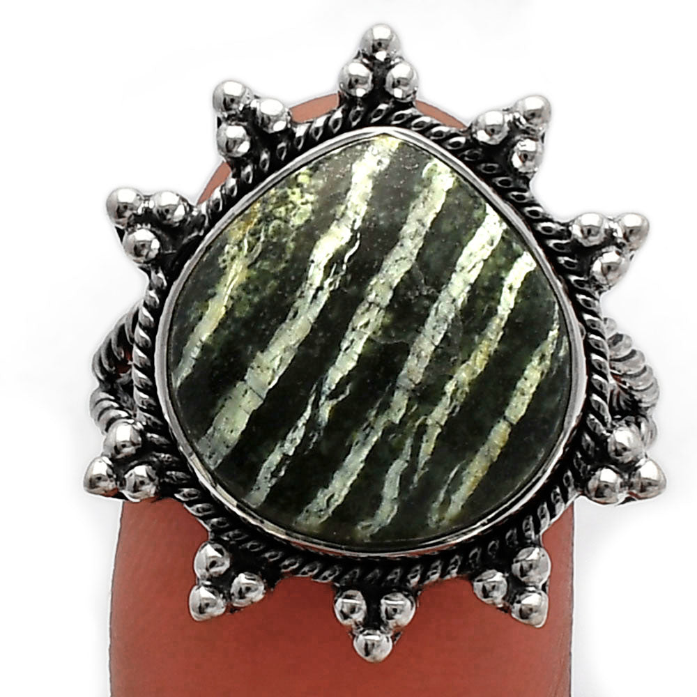 Natural Chrysotile Ring size-9 R-1234 SDR228610