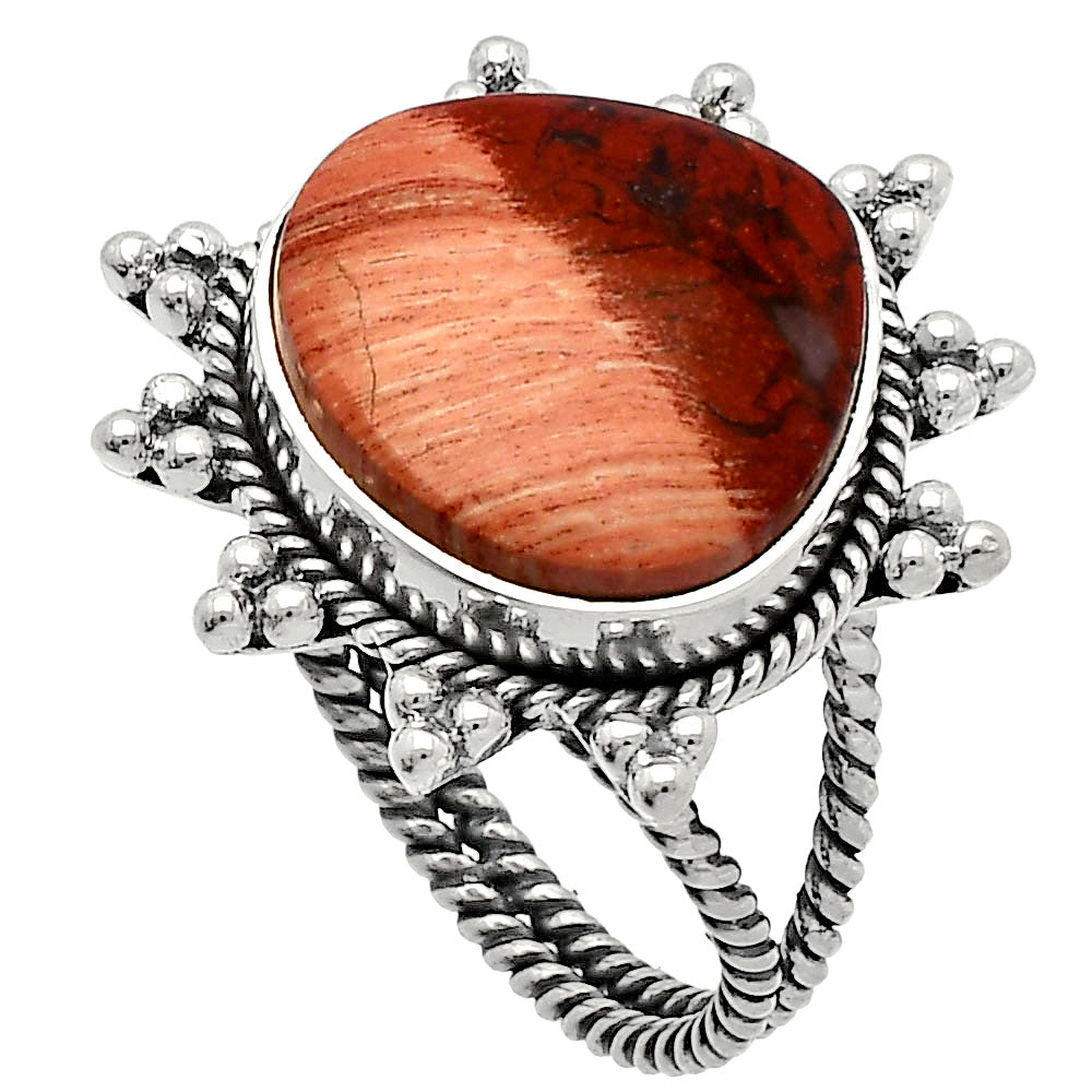 Natural Snake Skin Jasper Ring size-8 R-1234 SDR228618