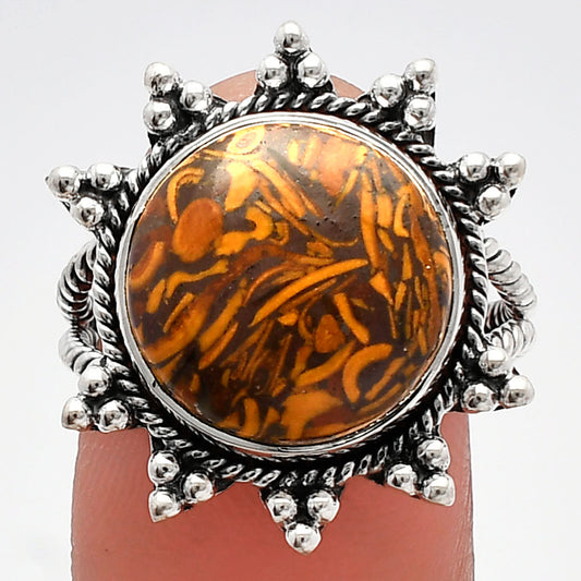 Coquina Fossil Jasper - India Ring size-8 R-1234 SDR228622