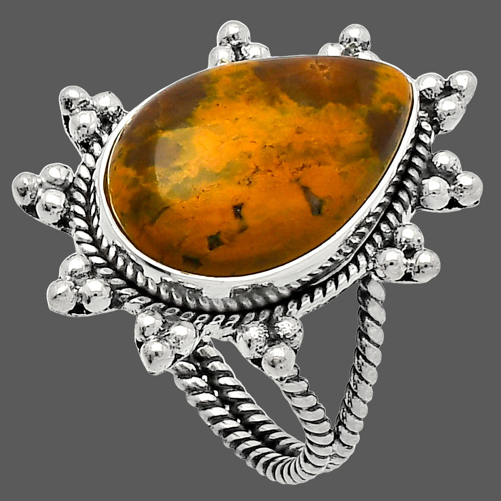 Natural Ocean Jasper - Madagascar Ring size-7 R-1234 SDR228632