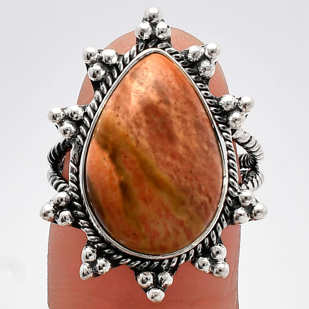 Natural Snake Skin Jasper Ring size-7 R-1234 SDR228635
