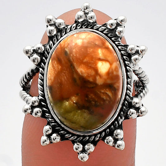 Natural Rocky Butte Picture Jasper Ring size-7 R-1234 SDR228640