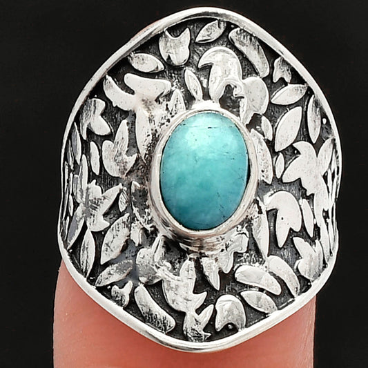 Natural Paraiba Amazonite Ring size-6 R-1370 SDR228728