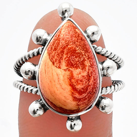 Natural Snake Skin Jasper Ring size-8 R-1268 SDR228945