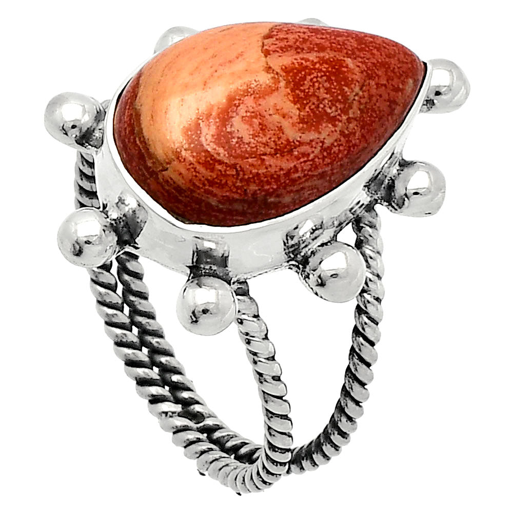 Natural Snake Skin Jasper Ring size-8 R-1268 SDR228945