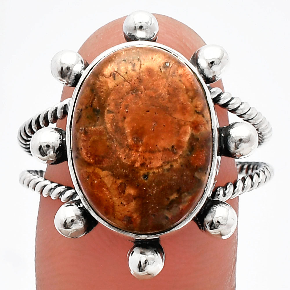 Natural Mexican Bird Eye Ring size-9.5 R-1268 SDR228947