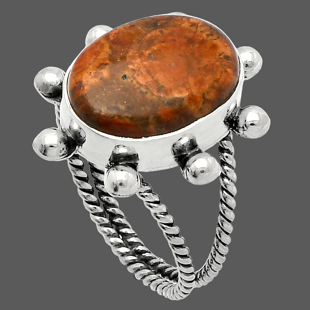 Natural Mexican Bird Eye Ring size-9.5 R-1268 SDR228947