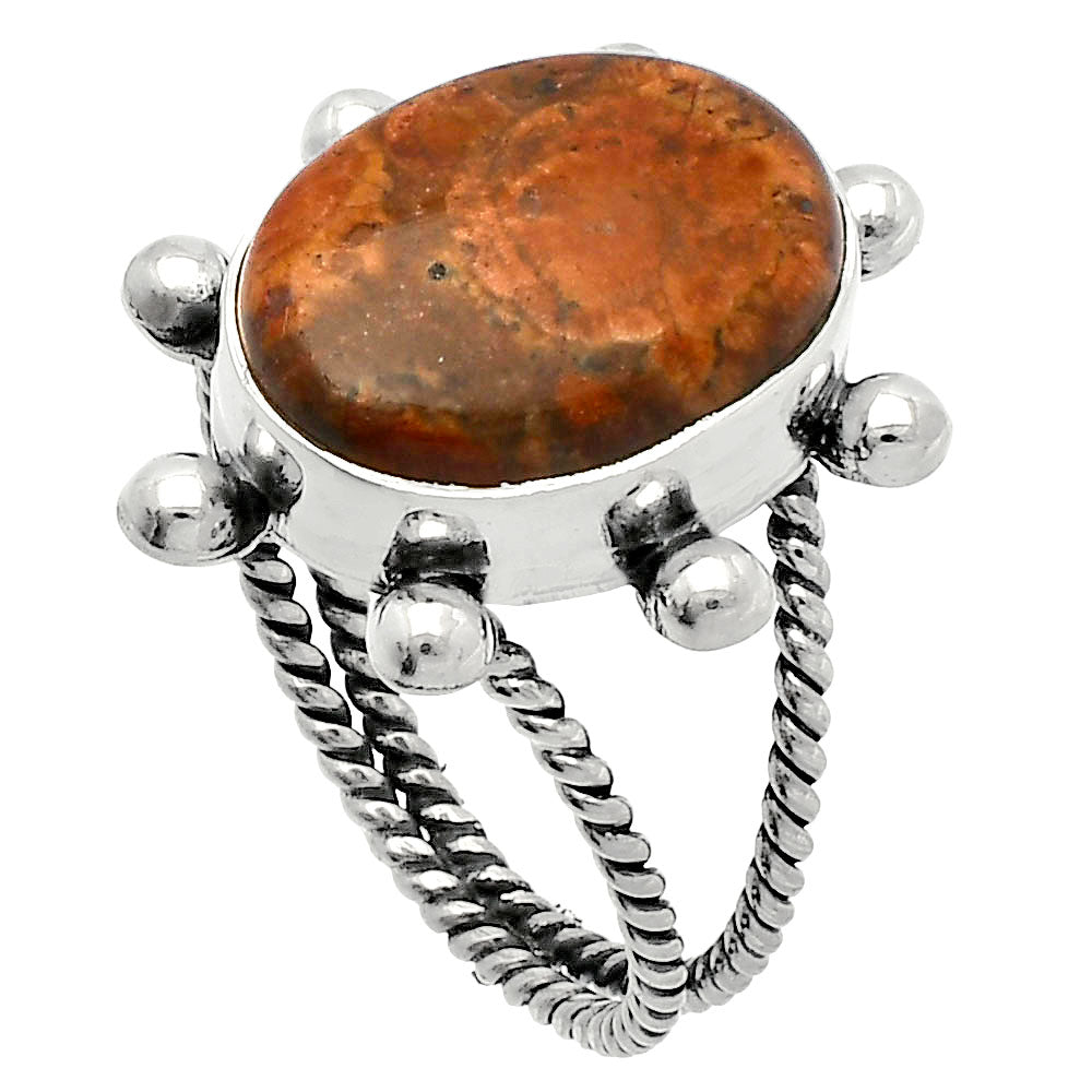 Natural Mexican Bird Eye Ring size-9.5 R-1268 SDR228947