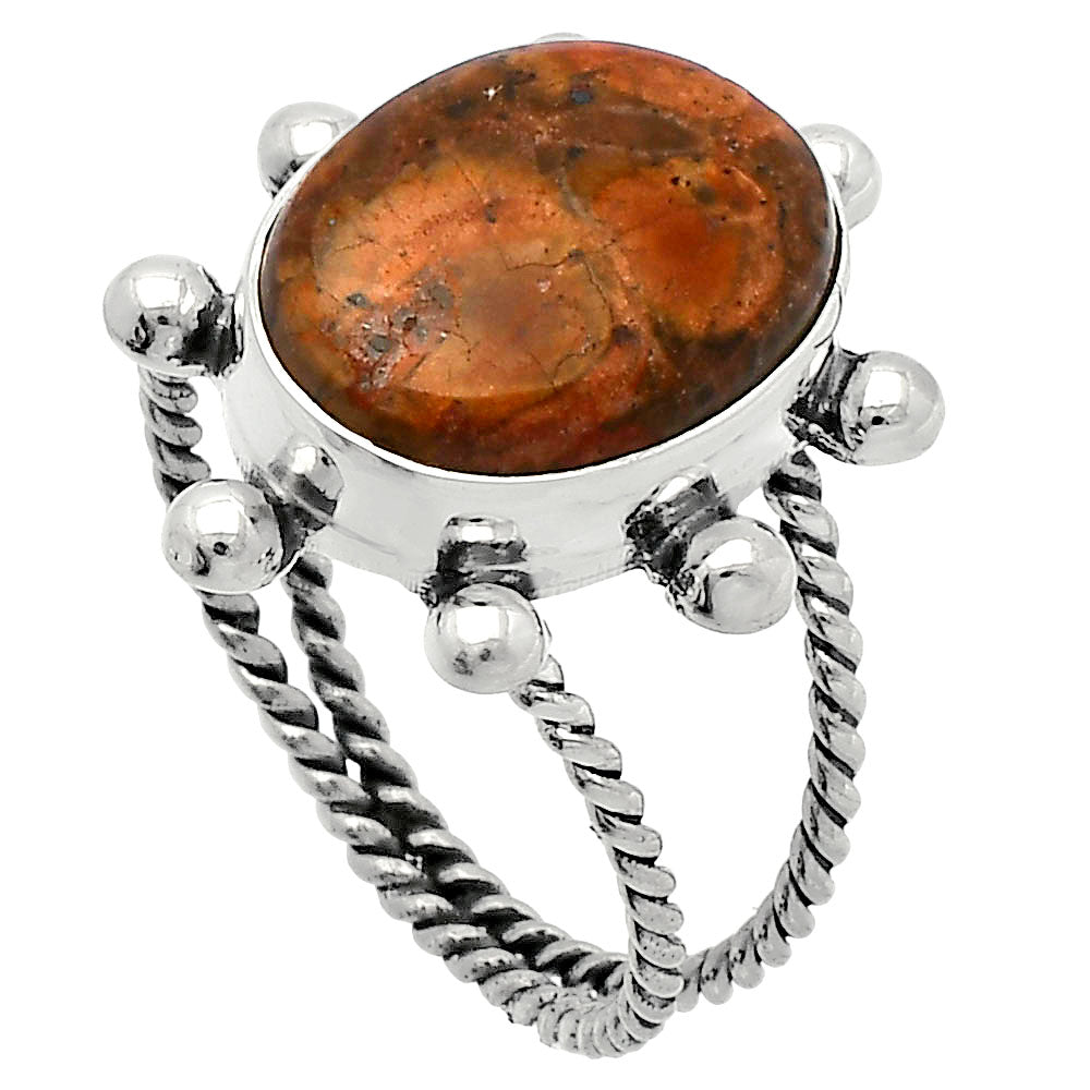 Natural Mexican Bird Eye Ring size-9.5 R-1268 SDR228952