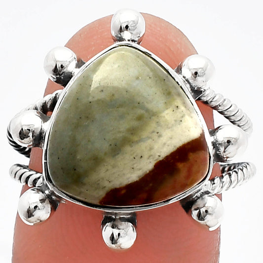 Natural Polygram Jasper Ring size-8 R-1268 SDR228964