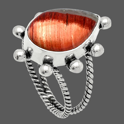 Natural Snake Skin Jasper Ring size-7.5 R-1268 SDR228967