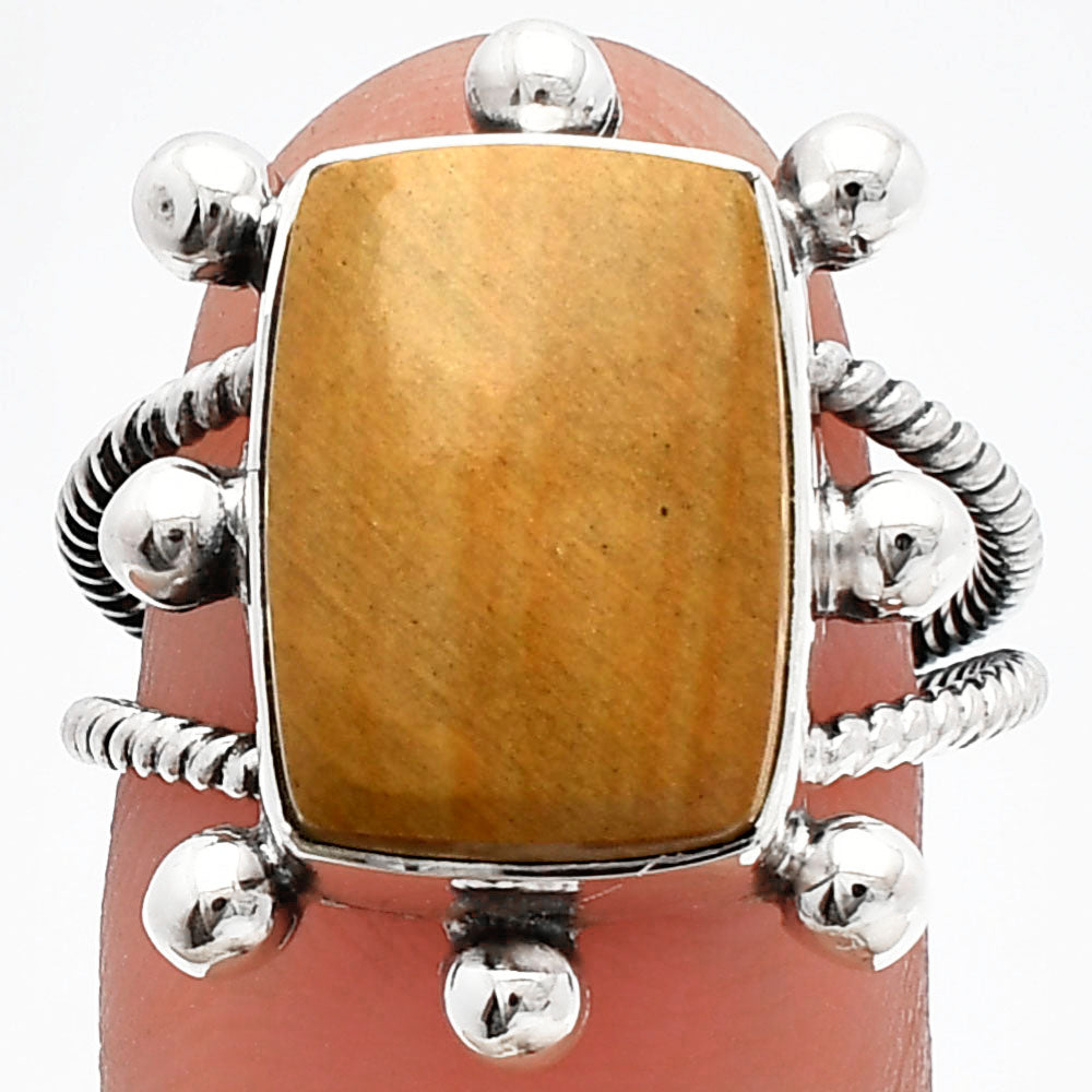 Natural Honey Aragonite Ring size-8 R-1268 SDR228970