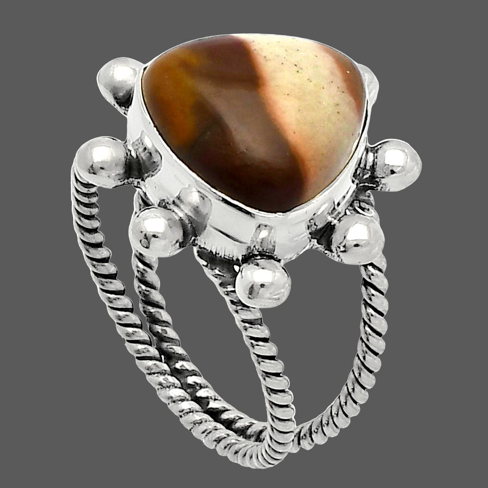 Natural Polygram Jasper Ring size-7 R-1268 SDR228971