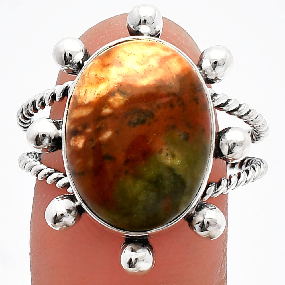 Rocky Butte Picture Jasper Ring size-9.5 R-1268 SDR228988