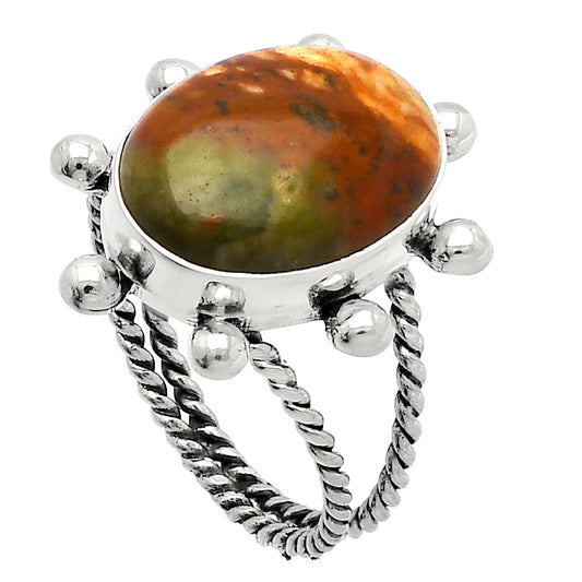 Rocky Butte Picture Jasper Ring size-9.5 R-1268 SDR228988