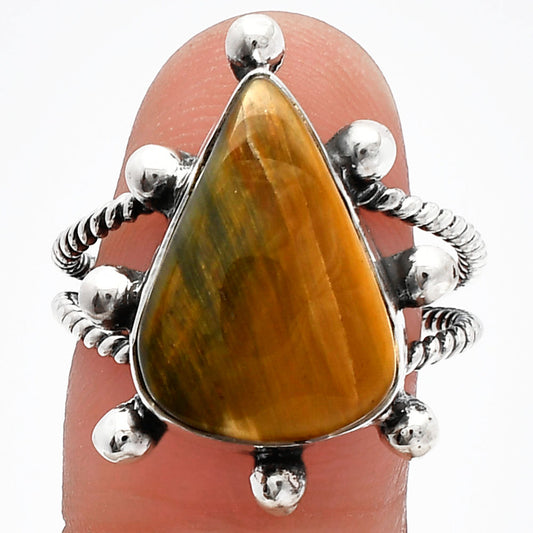 Rhyolite - Rainforest Jasper Ring size-9 R-1268 SDR228991
