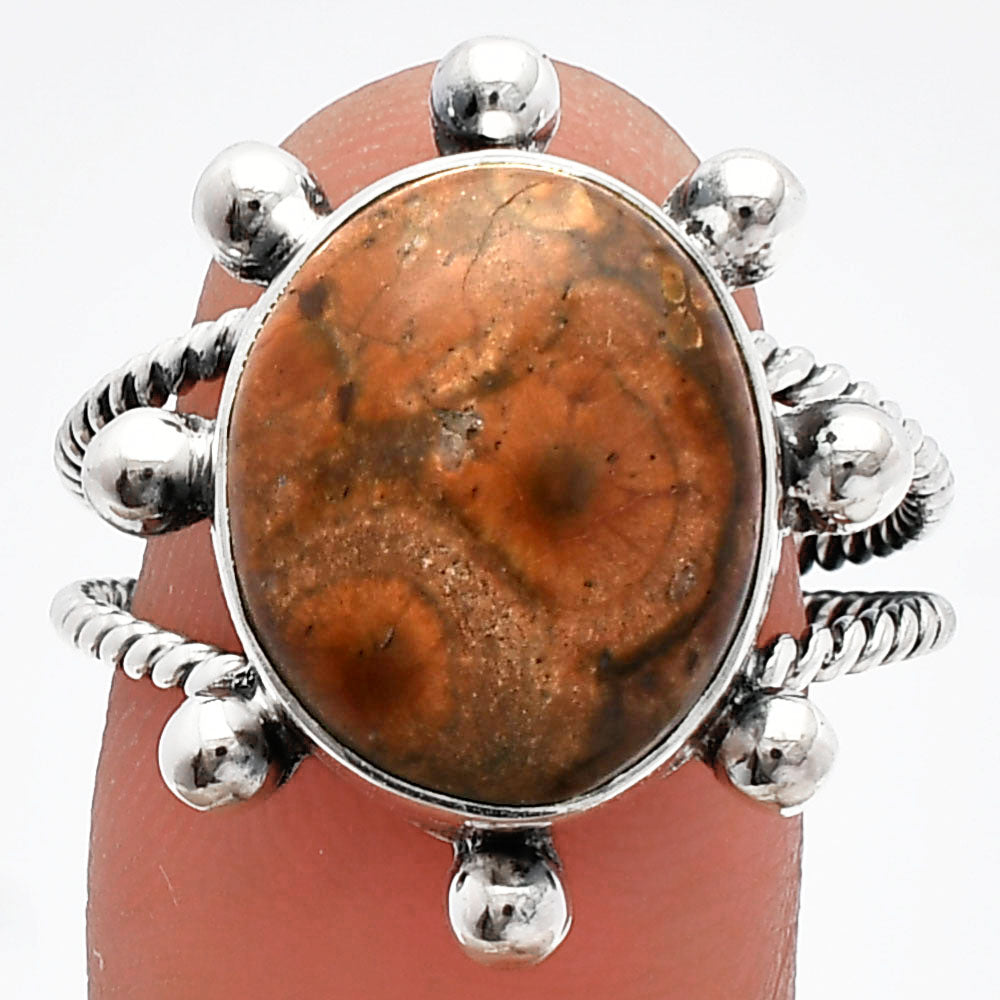 Natural Mexican Bird Eye Ring size-9.5 R-1268 SDR228997