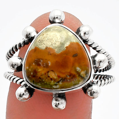 Rocky Butte Picture Jasper Ring size-9.5 R-1268 SDR229010