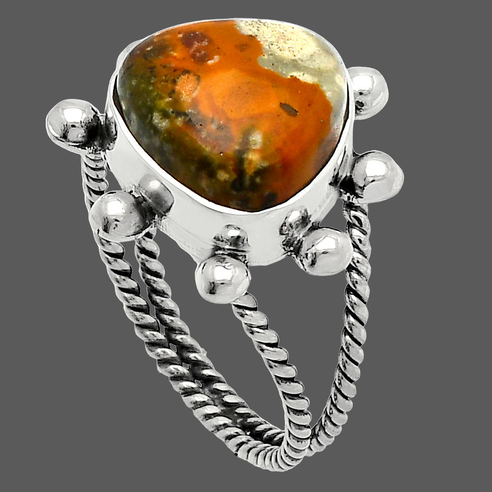 Rocky Butte Picture Jasper Ring size-9.5 R-1268 SDR229010