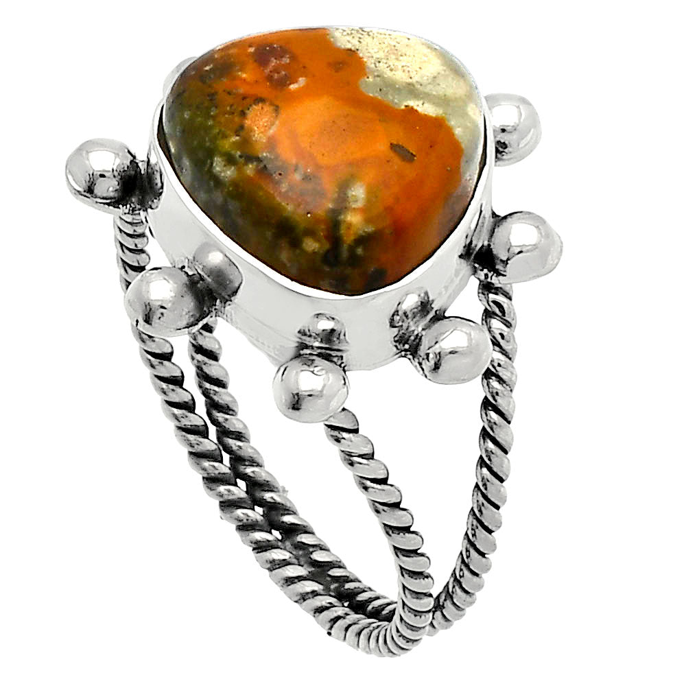 Rocky Butte Picture Jasper Ring size-9.5 R-1268 SDR229010