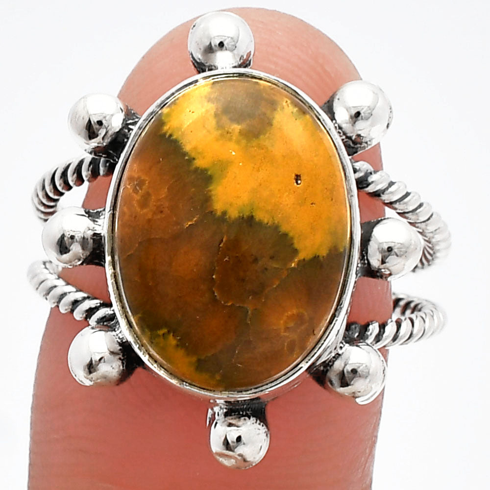 Natural Ocean Jasper - Madagascar Ring size-9 R-1268 SDR229017