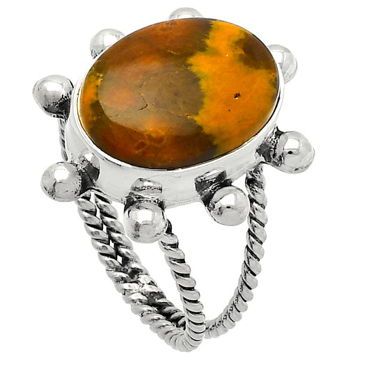 Natural Ocean Jasper - Madagascar Ring size-9 R-1268 SDR229017