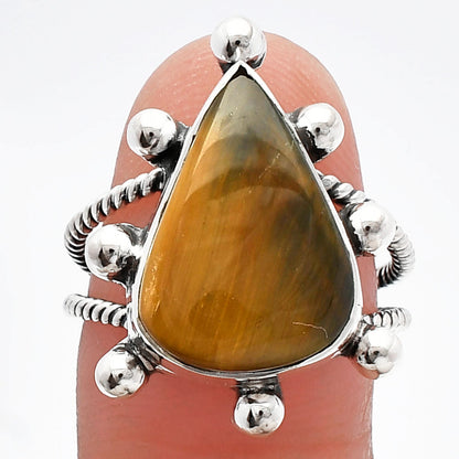 Rhyolite - Rainforest Jasper Ring size-8 R-1268 SDR229026