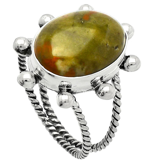 Rhyolite - Rainforest Jasper Ring size-9.5 R-1268 SDR229030