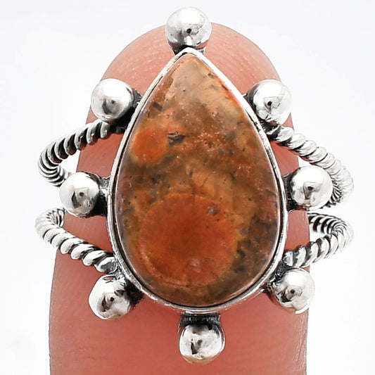 Natural Mexican Bird Eye Ring size-9 R-1268 SDR229033