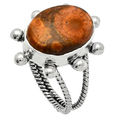 Natural Mexican Bird Eye Ring size-8 R-1268 SDR229042