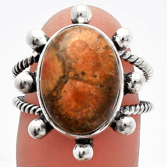 Natural Mexican Bird Eye Ring size-7 R-1268 SDR229058