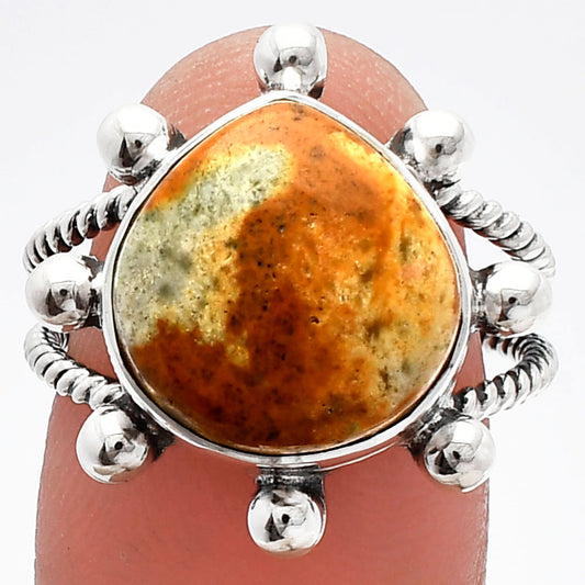 Natural Rocky Butte Picture Jasper Ring size-8 R-1268 SDR229061