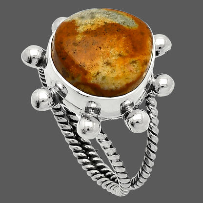 Natural Rocky Butte Picture Jasper Ring size-8 R-1268 SDR229061