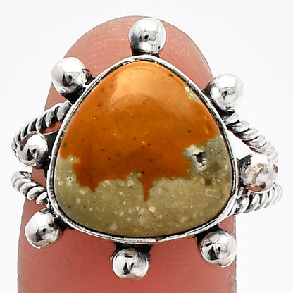 Natural Rocky Butte Picture Jasper Ring size-8 R-1268 SDR229062