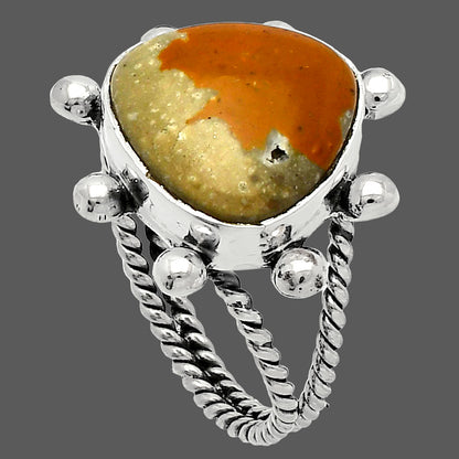 Natural Rocky Butte Picture Jasper Ring size-8 R-1268 SDR229062