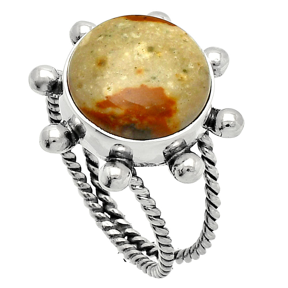 Rocky Butte Picture Jasper Ring size-10 R-1268 SDR229067