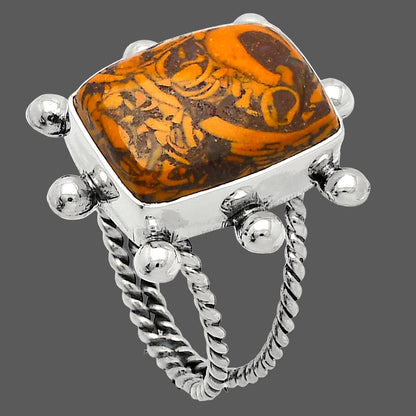 Coquina Fossil Jasper - India Ring size-9.5 R-1268 SDR229075