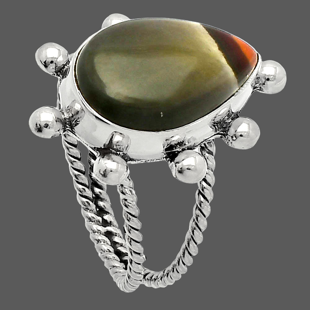 Natural Polygram Jasper Ring size-8 R-1268 SDR229081