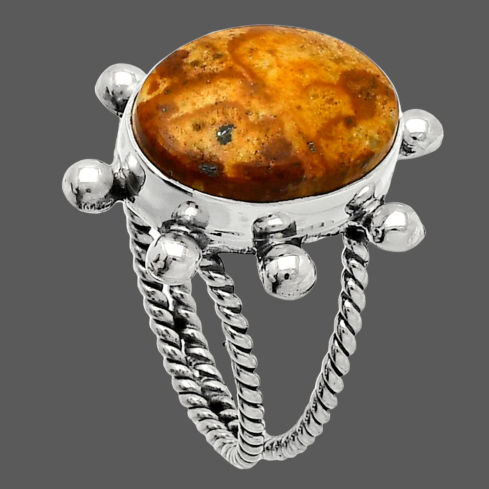 Natural Picture Jasper Ring size-9 R-1268 SDR229086