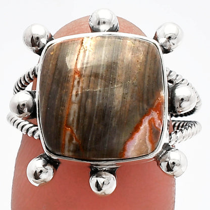 Natural Snake Skin Jasper Ring size-8 R-1268 SDR229087