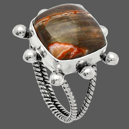 Natural Snake Skin Jasper Ring size-8 R-1268 SDR229087