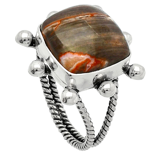 Natural Snake Skin Jasper Ring size-8 R-1268 SDR229087