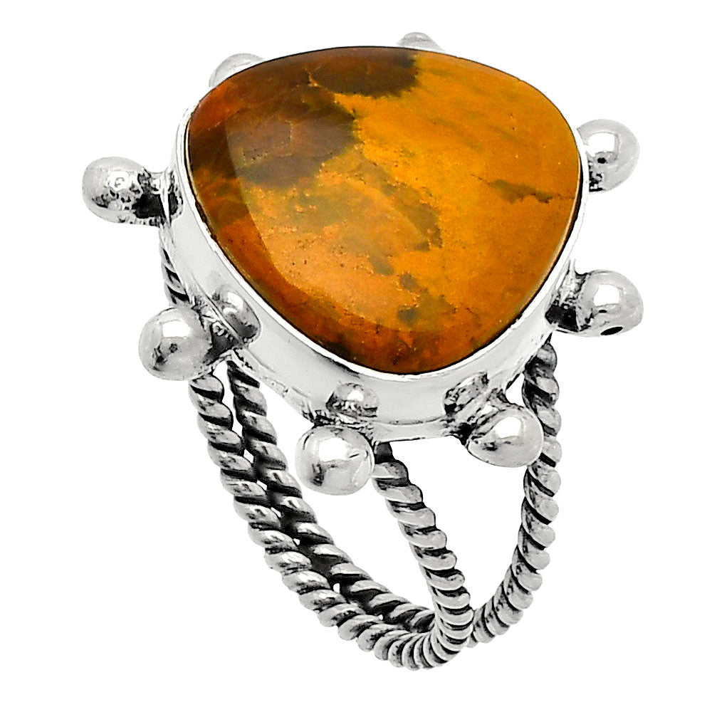 Natural Ocean Jasper - Madagascar Ring size-9 R-1268 SDR229104