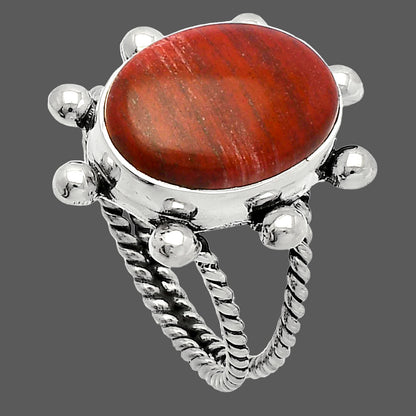 Natural Snake Skin Jasper Ring size-8 R-1268 SDR229106