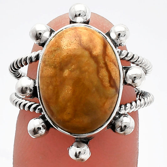 Natural Outback Jasper Ring size-7.5 R-1268 SDR229107