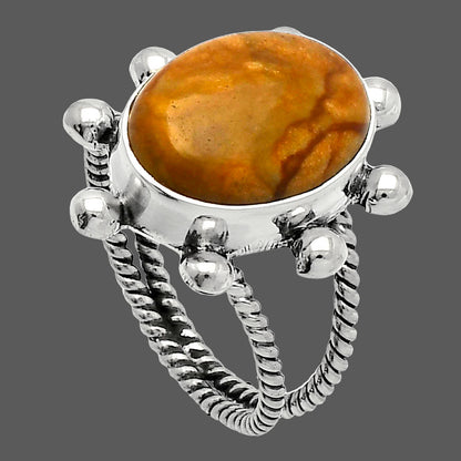 Natural Outback Jasper Ring size-7.5 R-1268 SDR229107